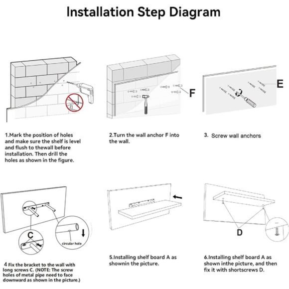 4 Sets Black Floating Shelves with Invisible Brackets,Modern Shelf for Bedroom - Picture 6 of 16
